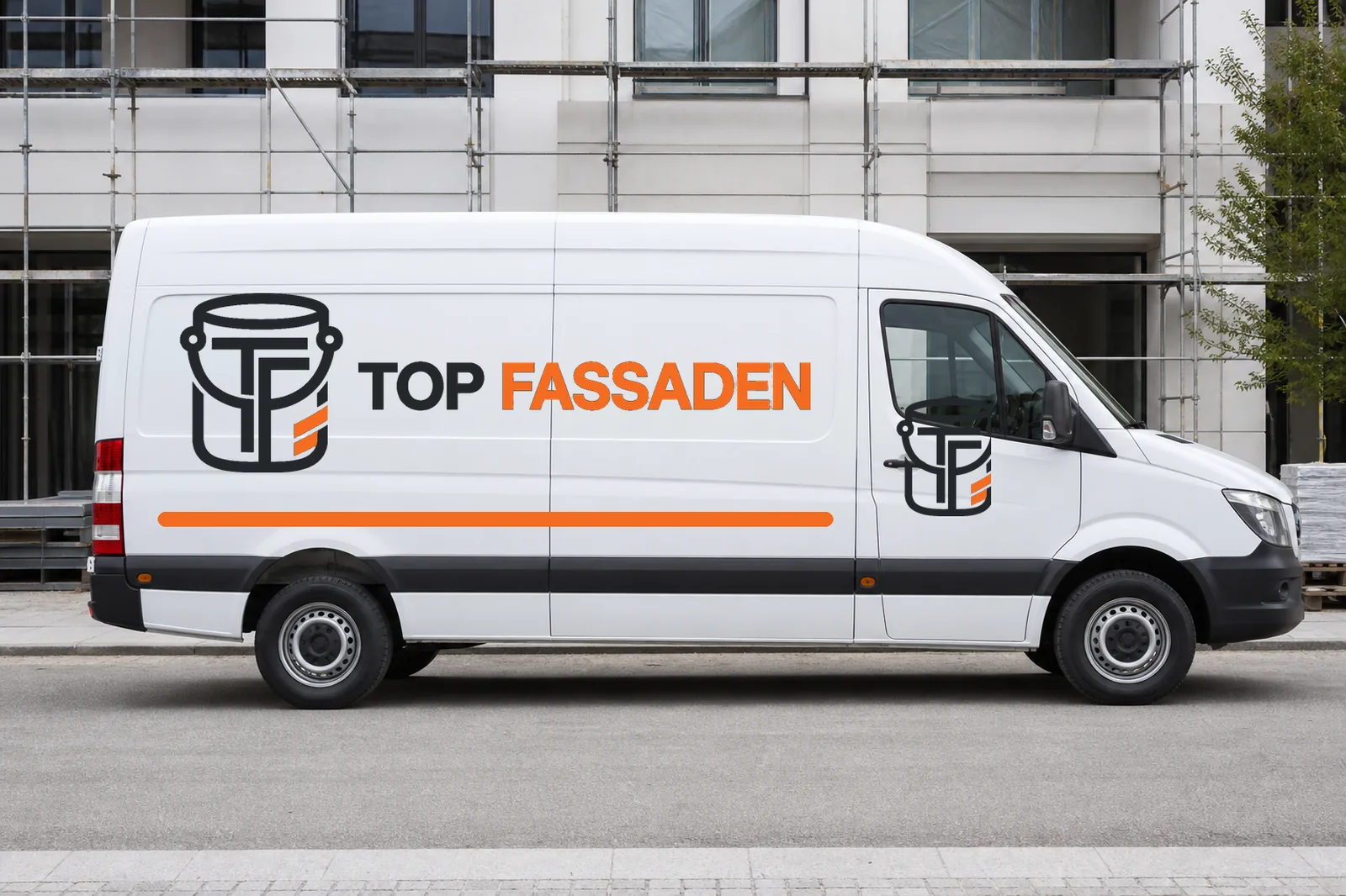 Firmenfahrzeug von TOP FASSADEN